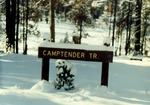 Camptender trail sign by M. Miller