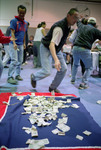 Members of the Tlingit Nation take part in a money dance, November 1, 2003 by Kevin Moloney