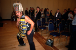 Daniel Brown of the Tlingit Nation wears the Bear Clan headdress in its first traditional dance since its removal from the Tlingit Nation by Kevin Moloney